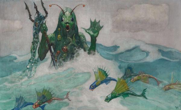 Sea Monster by Newell Convers Wyeth