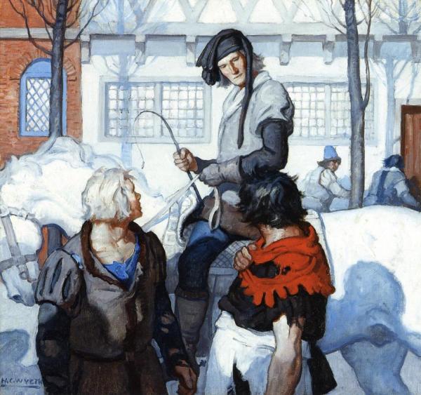 The Gentleman, Young And Fair And Good To Look Upon, Took In The Situation At A Glance by Newell Convers Wyeth