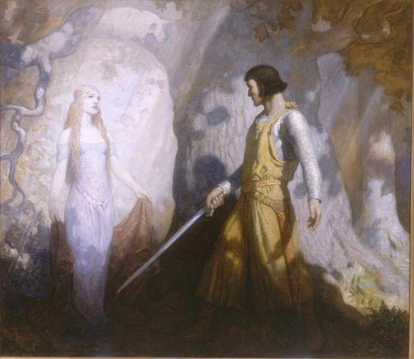 The King's Henchman by Newell Convers Wyeth Oil Painting Reproductions