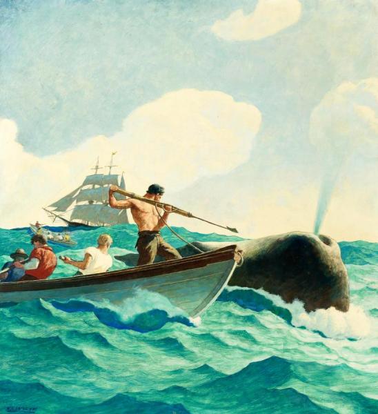 The Story Of Whaling by Newell Convers Wyeth
