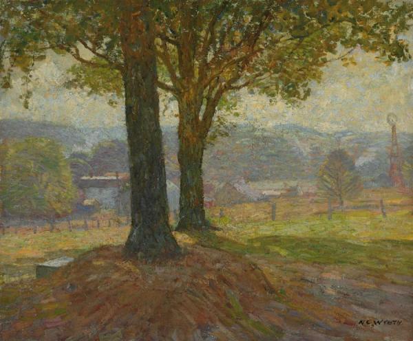 Unknown (view Of Chadds Ford) by Newell Convers Wyeth