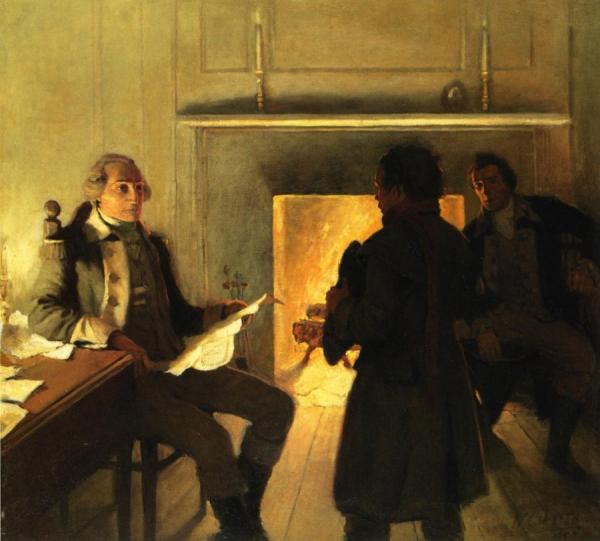 Why, This Map Is Invaluable. What Is Your Name, My Boy? by Newell Convers Wyeth