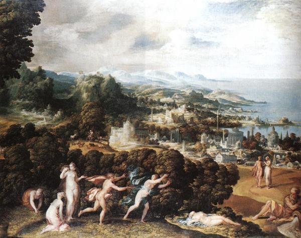 Orpheus And Eurydice by Niccolo Dell' Abbate Oil Painting Reproductions