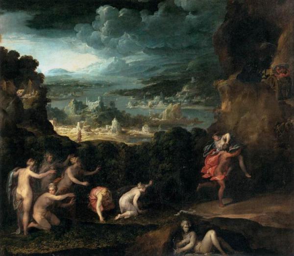 The Rape Of Proserpine by Niccolo Dell' Abbate