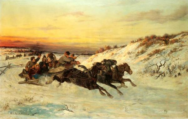 Racing Troika by Nicholai Egorovich Sverchkov