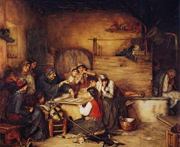 Fortune Teller With Cards by Nicholas Gyzis