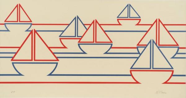 Boats,1973 by Nicholas Monro