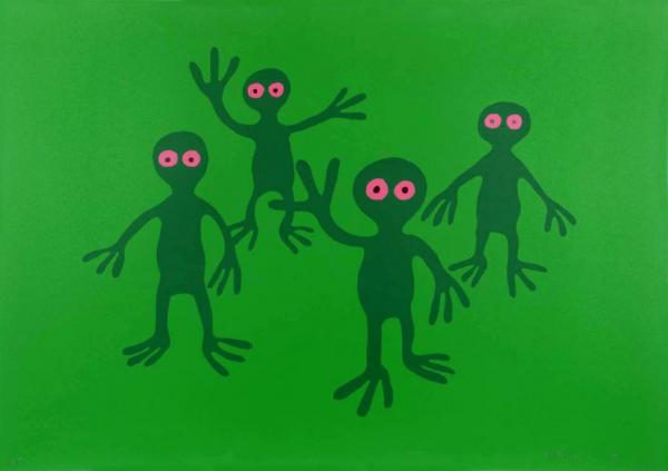 Nicholas Monro Green Figures,1970