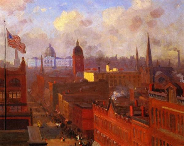 View Of Saint Paul (also Known As Wabasha Streetscape) by Nicholas Richard Brewer