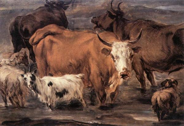 Animal Study, 1635-1683 by Nicolae Berchem