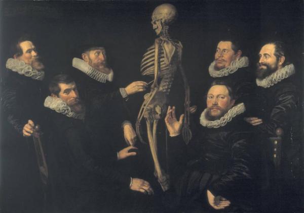 The Osteology Lesson Of Dr. Sebastiaen Egbertsz, 1619 by Nicolae Eliaszoon Pickenoy