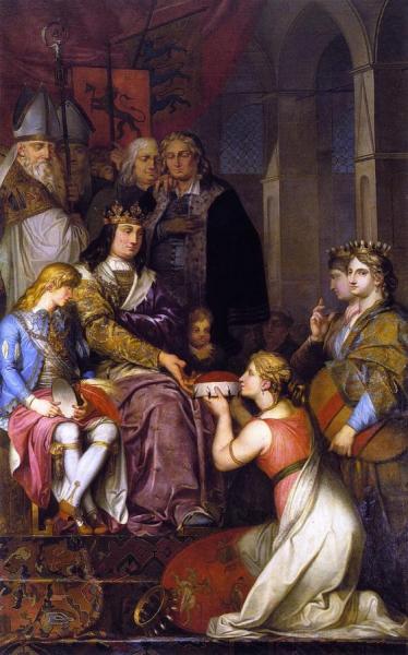 Christian I Elevates Holstein To A Duchy In 1474 (christian I Ophøjer Holsten Til Hertugdømme) by Nicolai Abraham Abildgaard