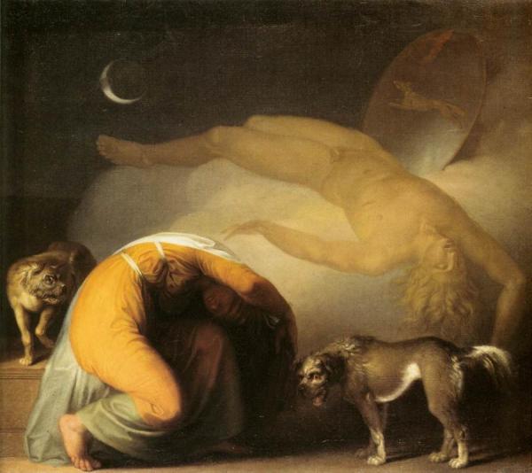 Culmin's Ghost Appears To His Mother (culmins Genfærd Viser Sig For Moderen) by Nicolai Abraham Abildgaard Oil Painting Reproductions