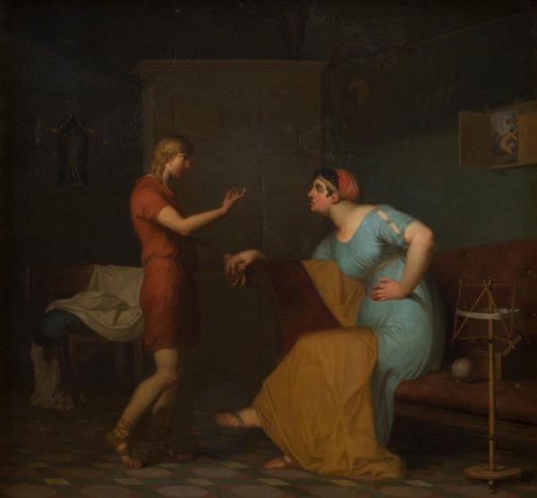 Papirius And His Mother (papirius Og Hans Moder) by Nicolai Abraham Abildgaard Oil Painting Reproductions