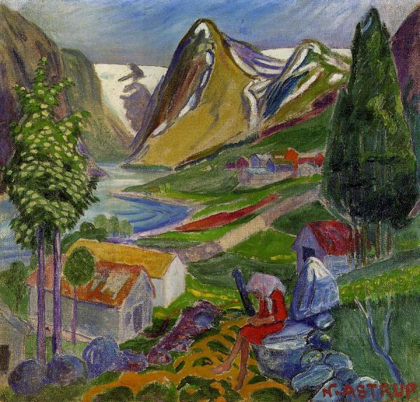 Nicolai Astrup Kari Paa Sunde