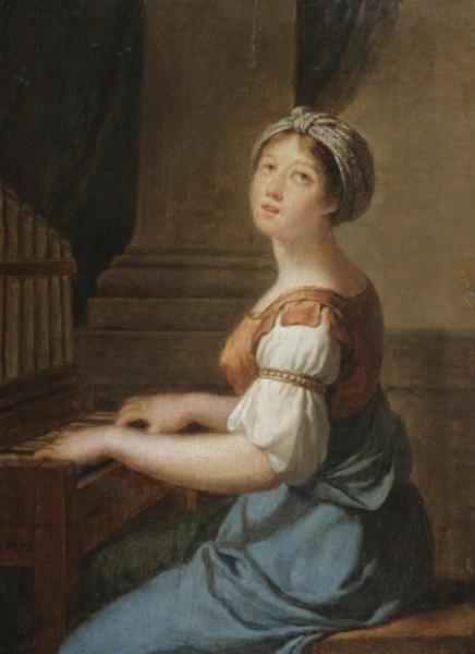 Saint Cecilia by Nicolas-andré Monsiau