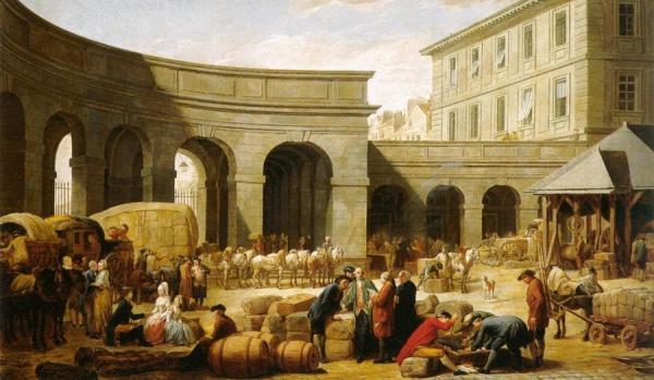 Nicolas Bernard Lépicié The Courtyard Of The Customs House