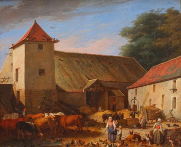 The Farmyard by Nicolas Bernard Lépicié
