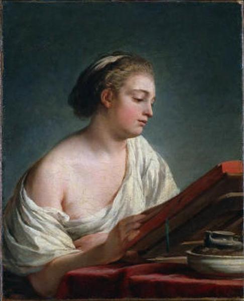 Woman Reading by Nicolas Bernard Lépicié Oil Painting Reproductions