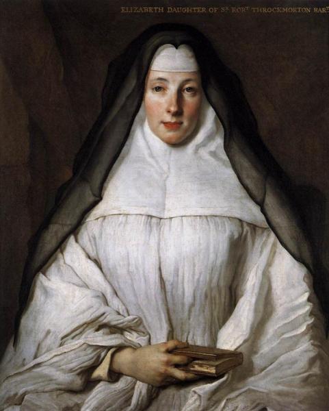 Elizabeth Throckmorton, Canoness Of The Order Of The Dames Augustines Anglaises by Nicolas De Largillierre