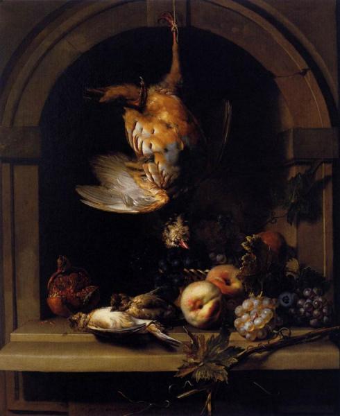 Partridge In A Niche by Nicolas De Largillierre