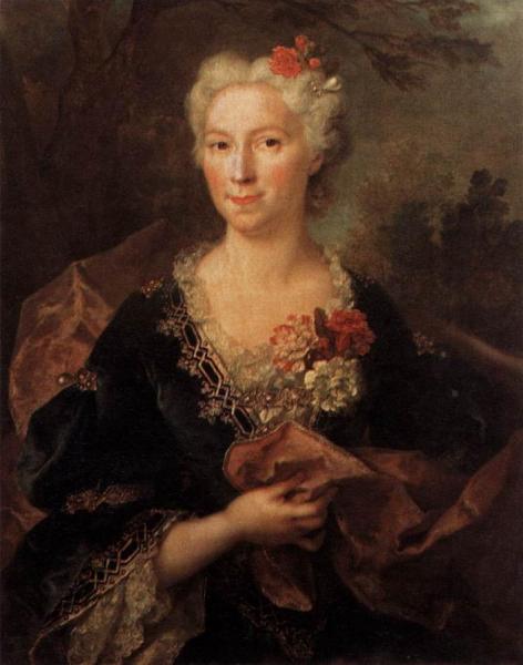 Porrtrait Of A Lady by Nicolas De Largillierre