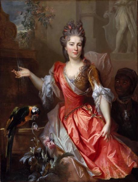 Nicolas De Largillierre Portrait Of A Woman, Perhaps Madame Claude Lambert De Thorigny