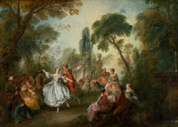 La Camargo Dancing by Nicolas Lancret Oil Painting Reproductions