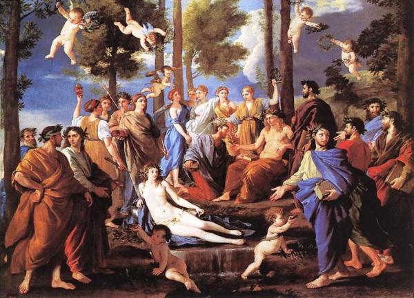 Apollo And The Muses by Nicolas Poussin