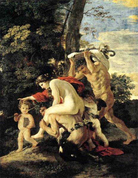Bacchic Scene by Nicolas Poussin