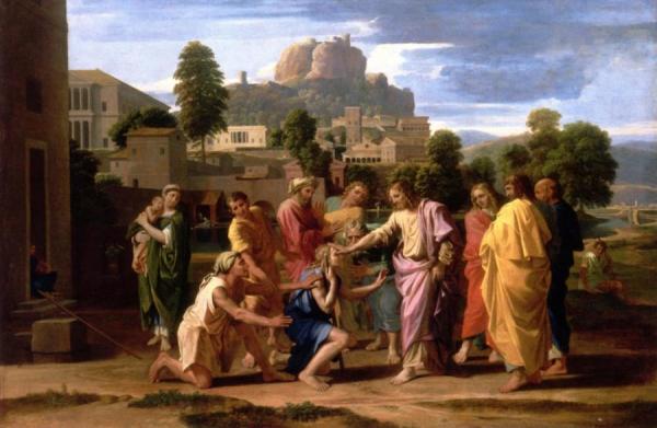 Christ Healing The Blind by Nicolas Poussin