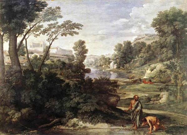 Landscape With Diogenes by Nicolas Poussin