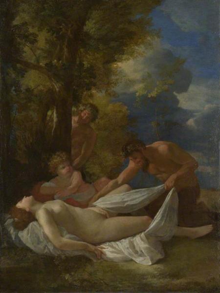 Nymph With Satyrs by Nicolas Poussin