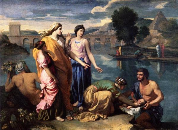 Nicolas Poussin Pharaoh's Daughter Finds Baby Moses