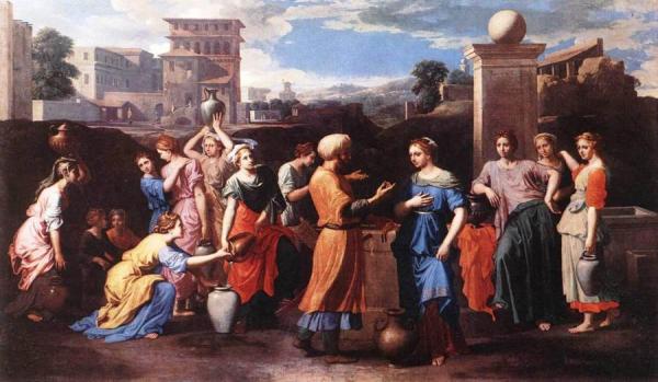 Rebecca At The Well by Nicolas Poussin