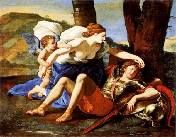 Rinaldo And Armida by Nicolas Poussin