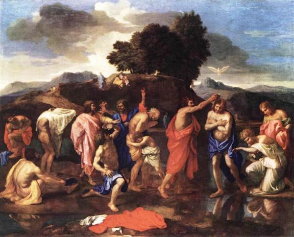 Sacrament Of Baptism by Nicolas Poussin Oil Painting Reproductions