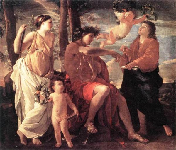 The Inspiration Of The Poet by Nicolas Poussin