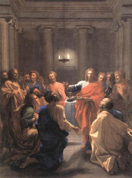 The Institution Of The Eucharist by Nicolas Poussin