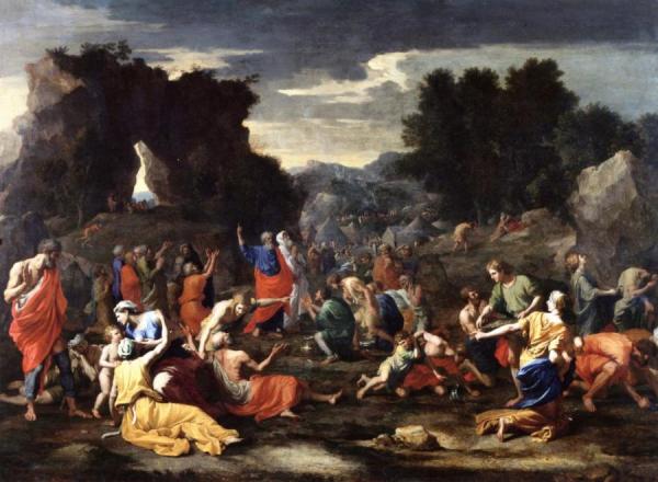 The Israelites Gathering Manna by Nicolas Poussin