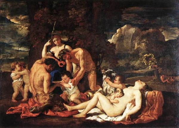 Nicolas Poussin The Nurture Of Bacchus