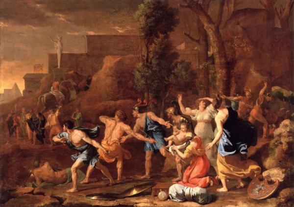 The Rescue Of Young King Pyrrhus by Nicolas Poussin