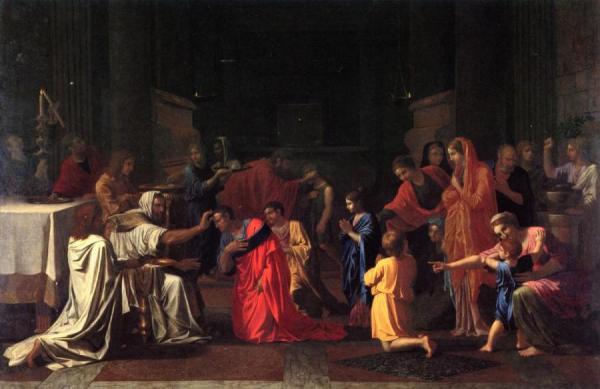 The Seven Sacraments: Confirmation by Nicolas Poussin Oil Painting Reproductions