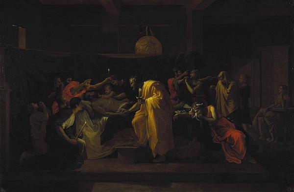 The Seven Sacraments : Extreme Unction by Nicolas Poussin Oil Painting Reproductions