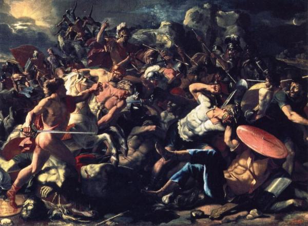 The Victory Of Joshua Over Amorites by Nicolas Poussin