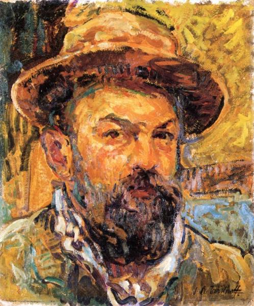 Self-portrait by Nicolas Tarkhoff Oil Painting Reproductions