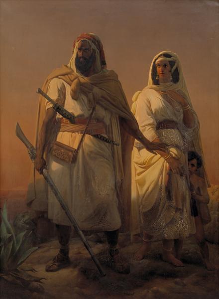 An Arab Family In The Desert by Niels Simonsen