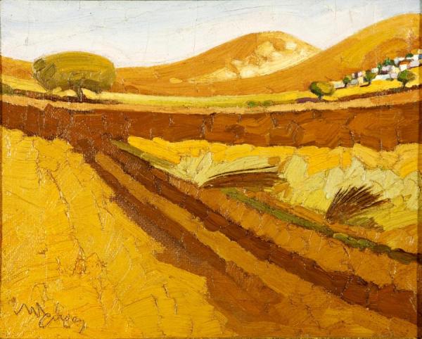 Ploughed Field - Tinos by Nikiforos Lytras Oil Painting Reproductions