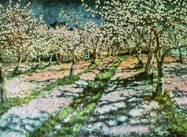 Apple Garden In Bloom by Nikolai Petrovich Bogdanov-belsky