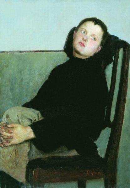 Boy Resting by Nikolai Petrovich Bogdanov-belsky